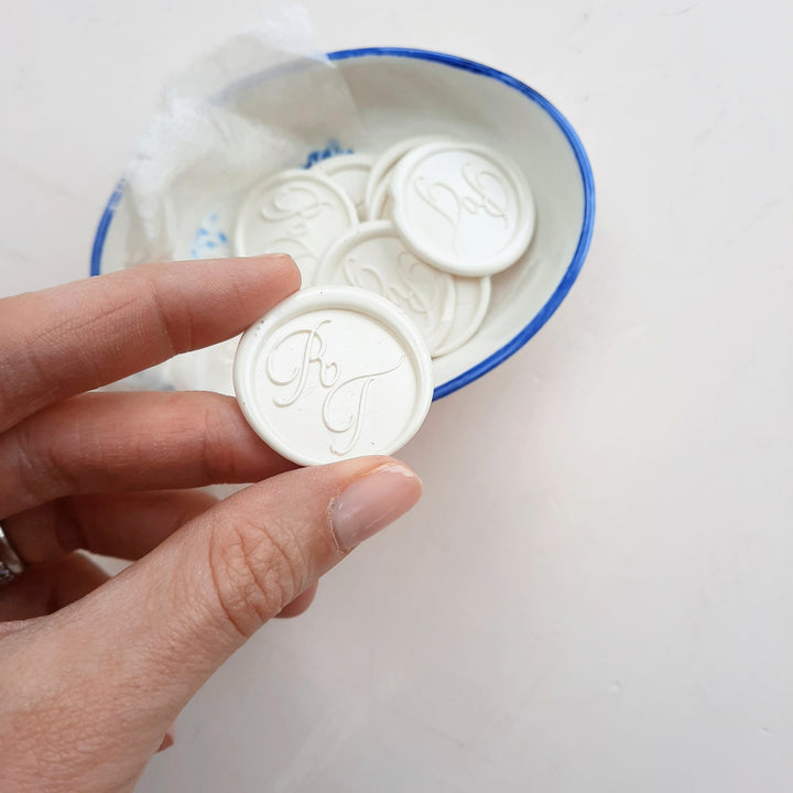 Alice monogram Wax Seals - THE LITTLE BLUE BRUSH  